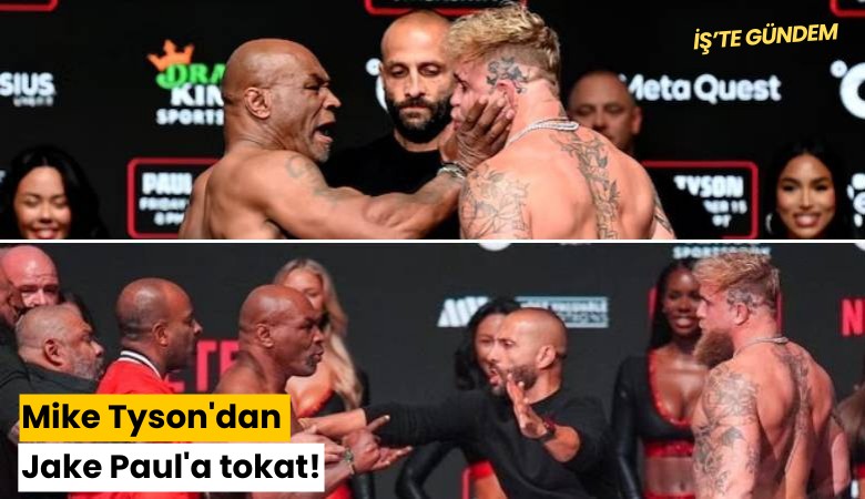 Mike Tyson'dan Jake Paul'a tokat!