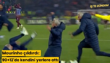 Mourinho çıldırdı: Kendini yerlere attı