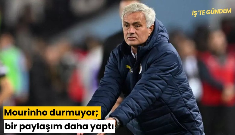 Mourinho durmuyor; bir paylaşım daha yaptı
