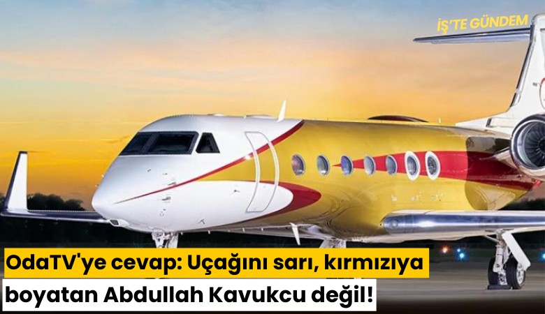OdaTV'ye cevap: Uçağını sarı, kırmızıya boyatan Abdullah Kavukcu değil!