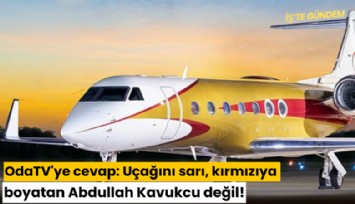 OdaTV'ye cevap: Uçağını sarı, kırmızıya boyatan Abdullah Kavukcu değil!