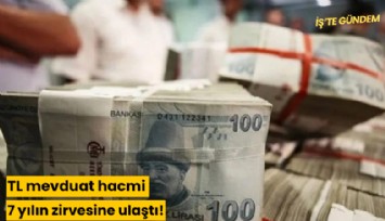 TL mevduat hacmi 7 yılın zirvesine ulaştı!