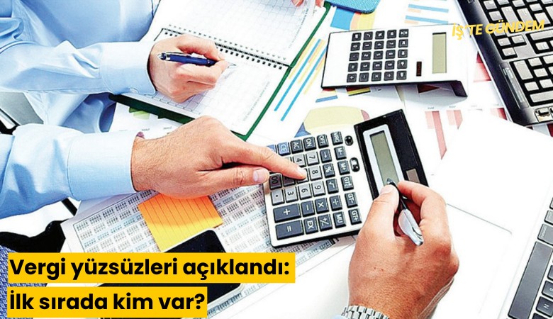 Vergi yüzsüzleri açıklandı: İlk sırada kim var?