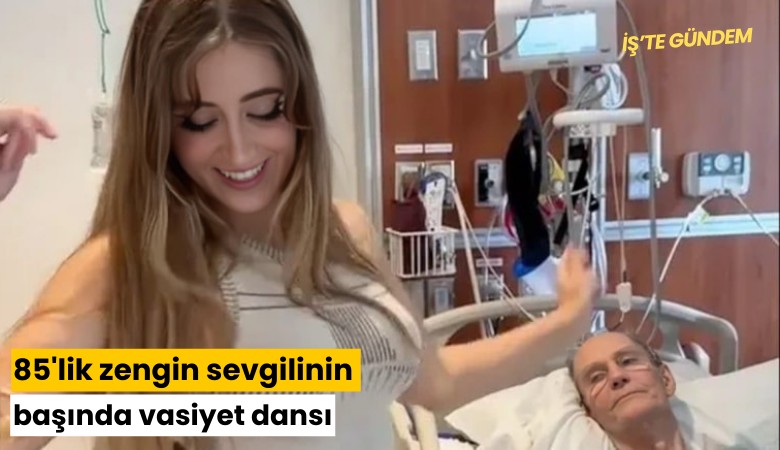 85'lik zengin sevgilinin başında vasiyet dansı