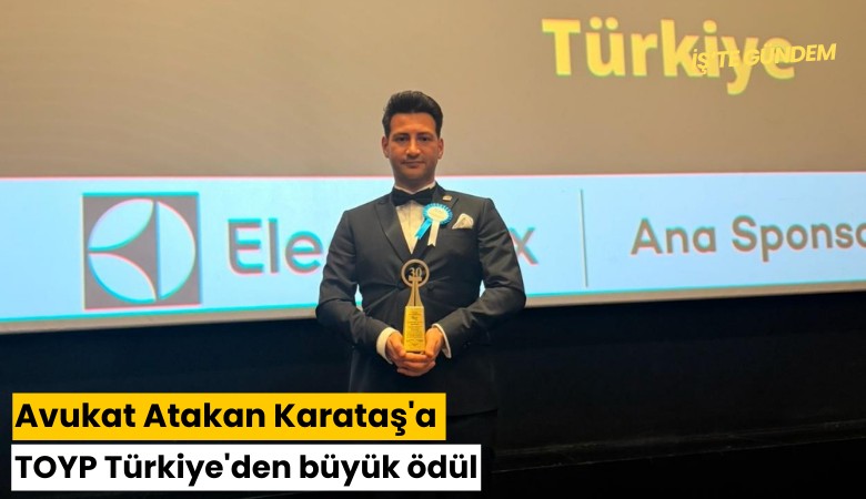 Avukat Atakan Karataş'a TOYP Türkiye'den büyük ödül