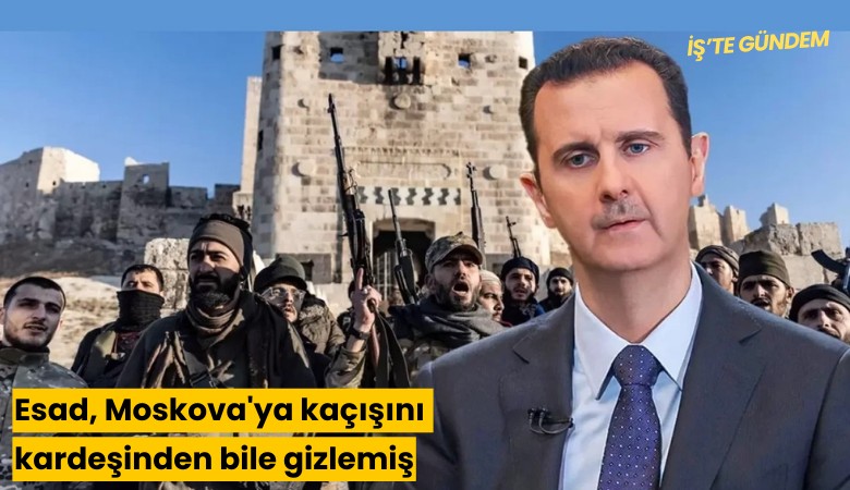 Esad, Moskova'ya kaçışını kardeşinden bile gizlemiş