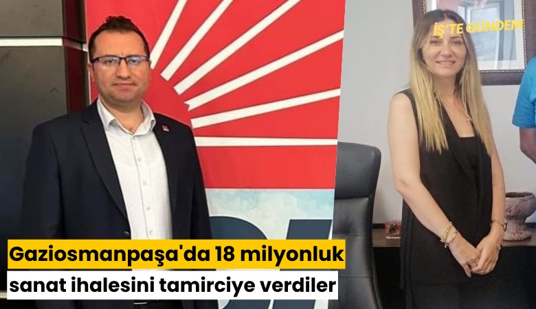 Gaziosmanpaşa'da 18 milyonluk sanat ihalesini tamirciye verdiler