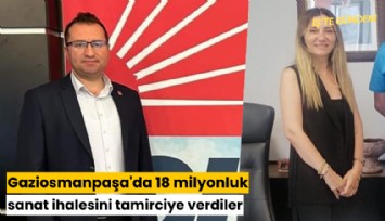 Gaziosmanpaşa'da 18 milyonluk sanat ihalesini tamirciye verdiler