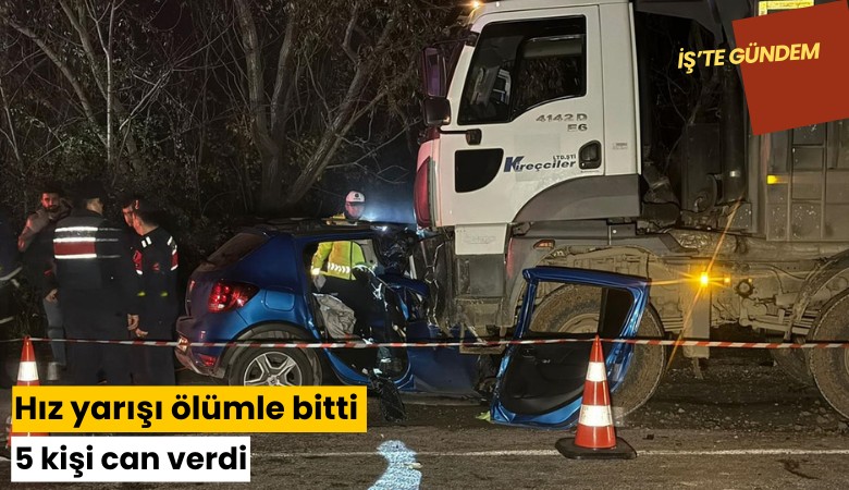 Hız yarışı ölümle bitti: 5 kişi can verdi