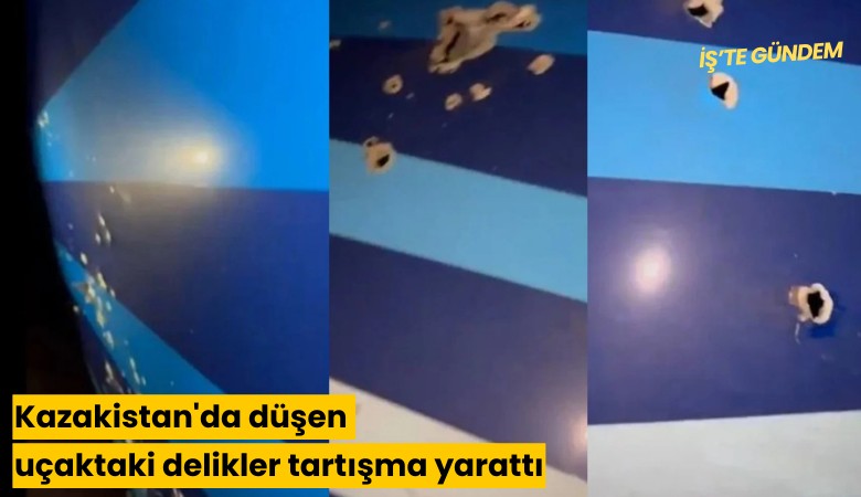 Kazakistan'da düşen uçaktaki delikler tartışma yarattı
