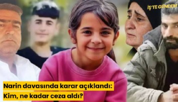 Narin davasında karar açıklandı: Kim, ne kadar ceza aldı?