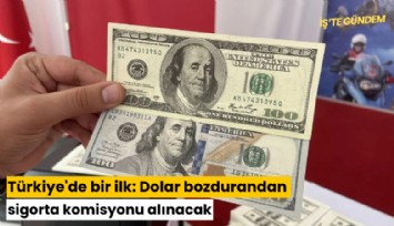 Türkiye'de bir ilk: Dolar bozdurandan sigorta komisyonu alınacak