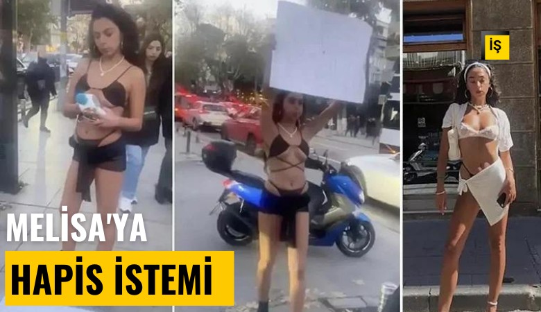 'Memelere özgürlük' pankartı açan Melisa'ya hapis istemi