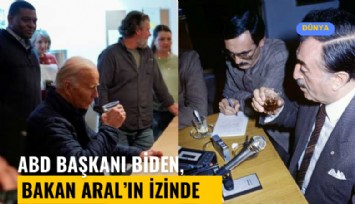 ABD Başkanı Biden, Sanayi eski Bakanı Aral'ın izinde