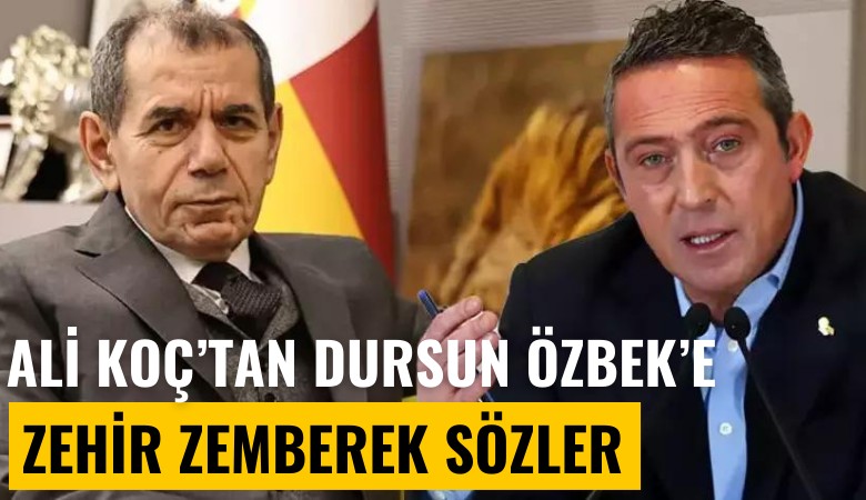 Ali Koç'tan Dursun Özbek'e zehir zemberek yanıt: Yüreğiniz yetiyorsa...
