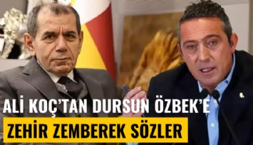 Ali Koç'tan Dursun Özbek'e zehir zemberek yanıt: Yüreğiniz yetiyorsa...