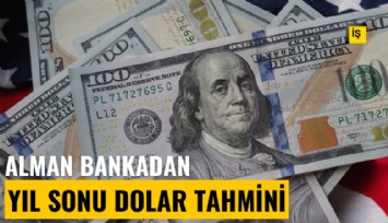 Alman devinden yıl sonu dolar tahmini