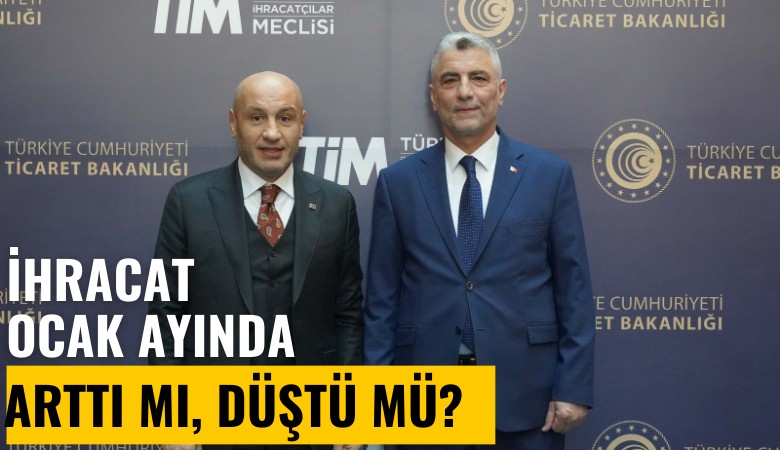Aralık ayında 20 milyar 696 milyon doları gören ihracat, Ocak ayında 20 milyar dolara geriledi