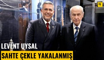Arazi avcısı Levent Uysal, sahte çekle 45 milyon kredi çekerken yakalandı iddiası