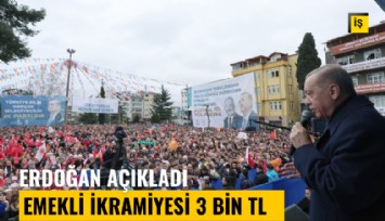 Cumhurbaşkanı Erdoğan açıkladı: Emekli bayram ikramiyesi 3 bin lira