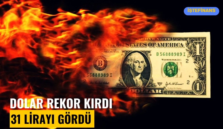 Dolar rekor kırdı; 31 lirayı gördü