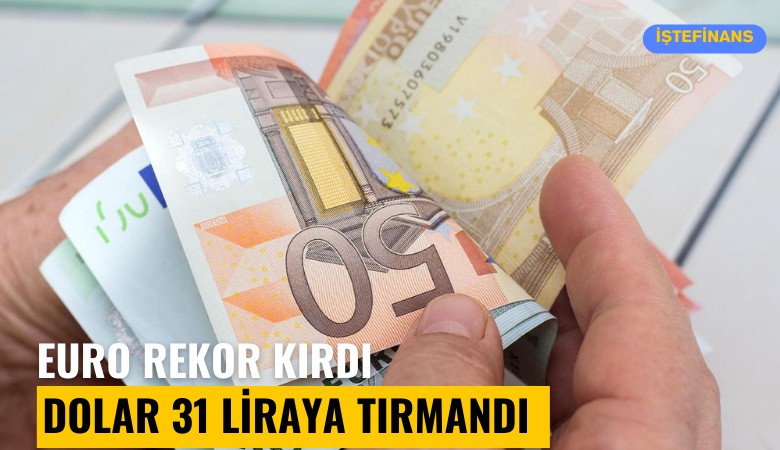 Euro rekor kırdı, dolar 31 liraya