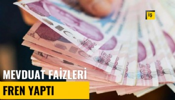 Mevduat faizleri fren yaptı