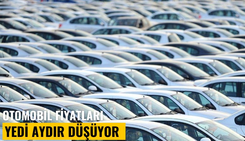 Otomobil fiyatları yedi aydır düşüyor
