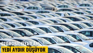 Otomobil fiyatları yedi aydır düşüyor