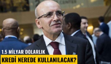 1.5 Milyar dolarlık kredi nerede kullanılacak?
