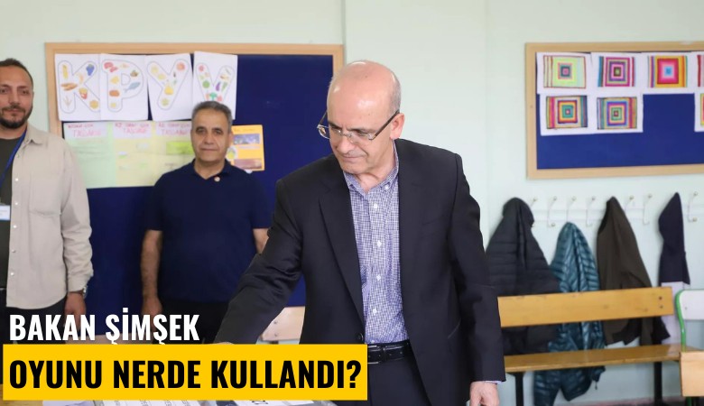 Bakan Şimşek oyunu nerede kullandı?