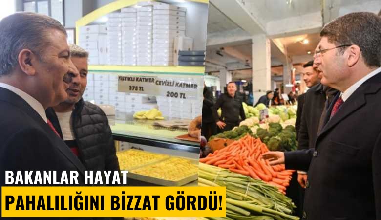 Bakanlar hayat pahalılığını bizzat gördü!