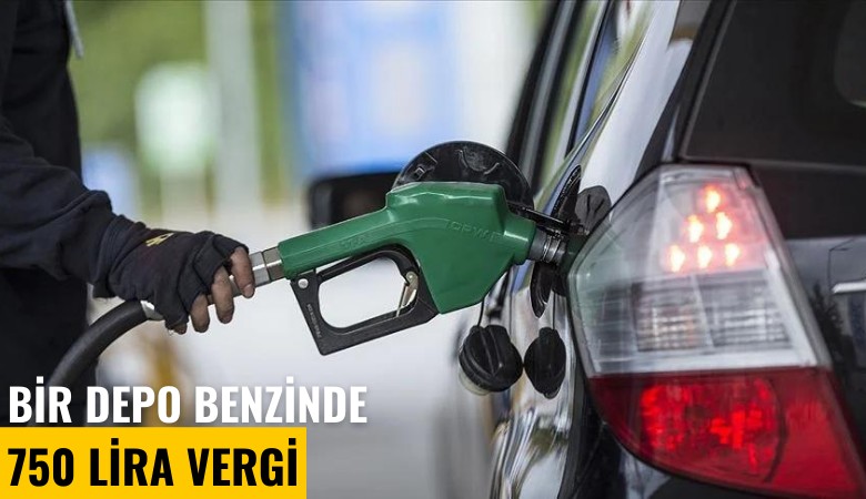 Bir depo benzinin 750 lirası vergi