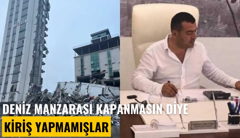 Deniz manzarası kapanmasın diye kiriş yapmamış