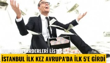 Dolar milyarderleri listesi: İstanbul ilk kez Avrupa'da ilk 5'e girdi