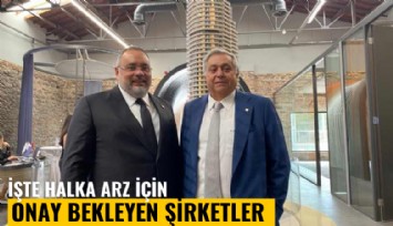 İşte halka arz için SPK'dan onay bekleyen şirketler