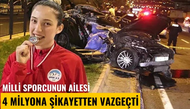 Milli sporcunun ailesi 4 milyona şikayetten vazgeçti