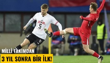 Milli takımdan 3 yıl sonra bir ilk!