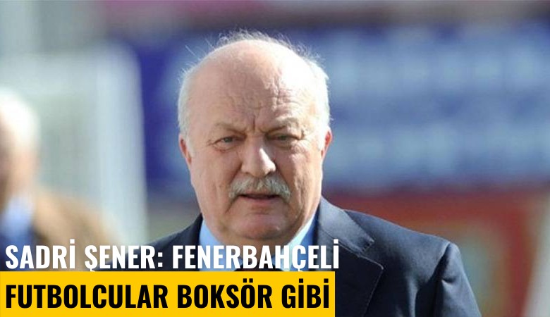 Sadri Şener: Fenerbahçeli futbolcular boksör gibi