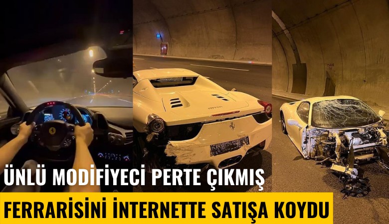 Ünlü modifiyeci perte çıkmış Ferrarisini internette satışa koydu, dalga konusu oldu