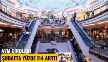 AVM ciroları şubatta yüzde 114 arttı