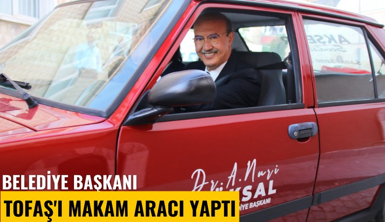 Belediye başkanı TOFAŞ'ı makam aracı yaptı