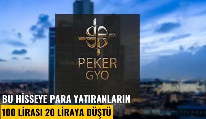 Bu hisseye para yatıranların 100 lirası 20 liraya düştü
