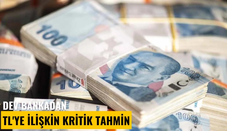 Dev bankadan TL'ye ilişkin kritik tahmin