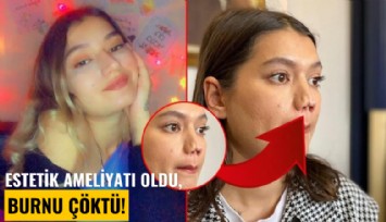 Estetik ameliyatı oldu, burnu çöktü!