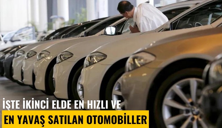 İşte ikinci elde en hızlı ve en yavaş satılan otomobiller