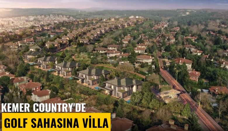 Kemer Country'de golf sahasına villa