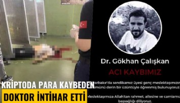 Kriptoda para kaybeden doktor intihar etti