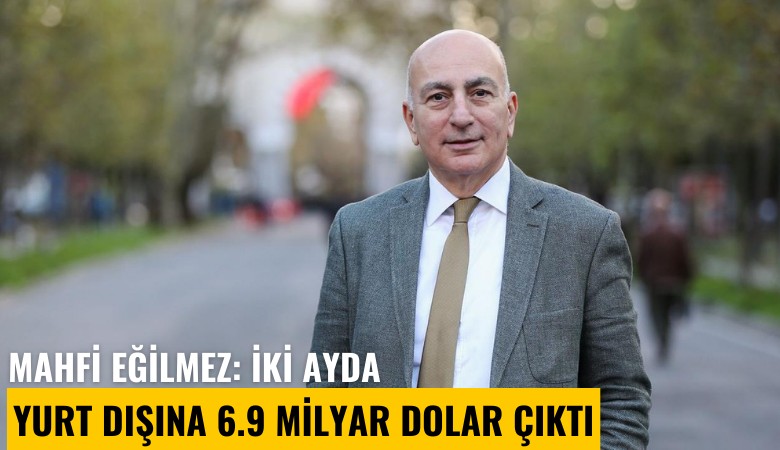 Mahfi Eğilmez: İki ayda yurt dışına 6.9 milyar dolar çıktı