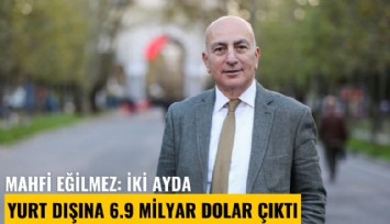 Mahfi Eğilmez: İki ayda yurt dışına 6.9 milyar dolar çıktı